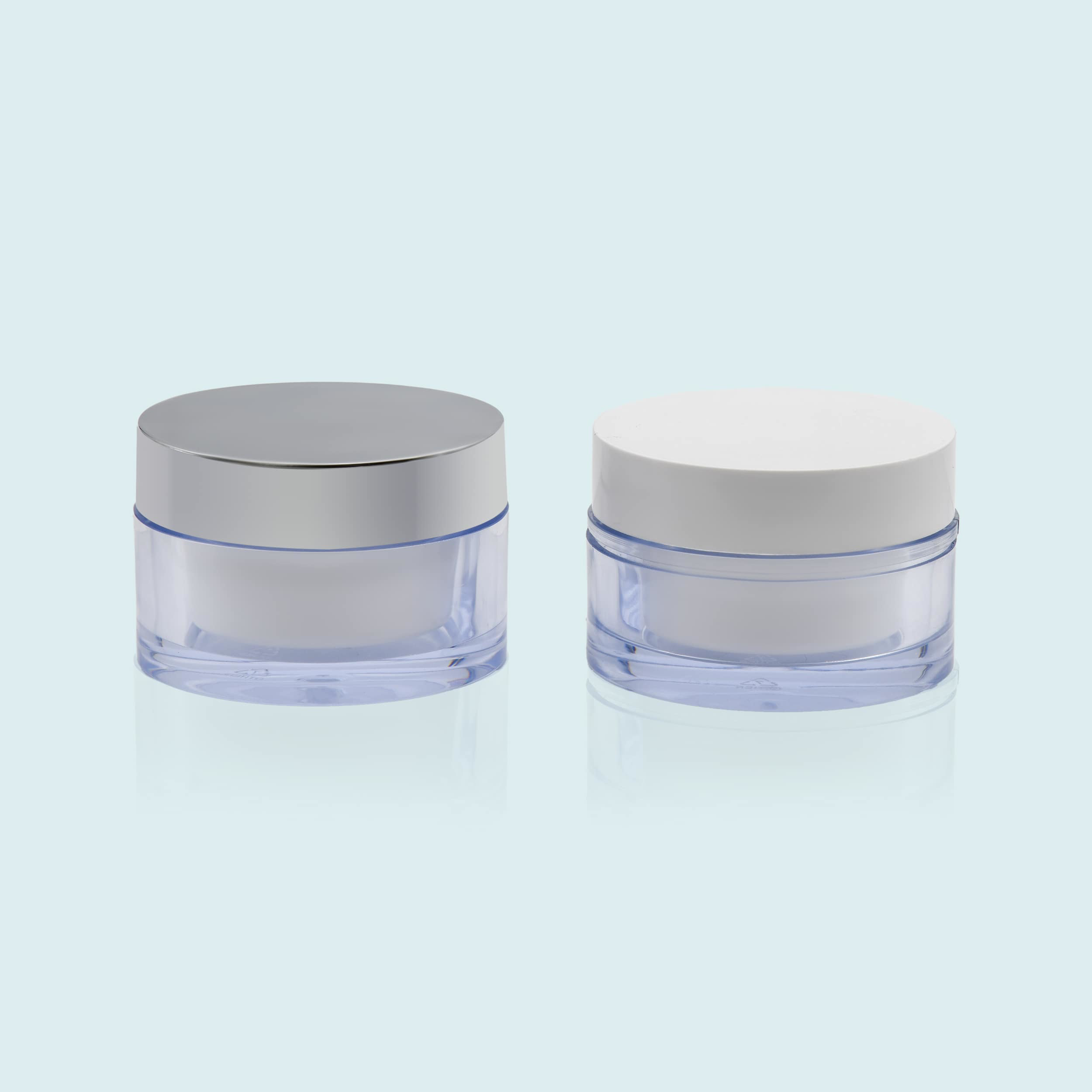 جار دو جداره 30 و 50 گرم لاینردار طرح اکریلیک کد CO190049