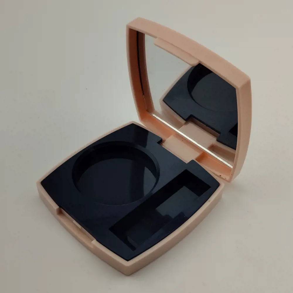 پوکه رژ گونه یا سایه تکی با درب آینه دار به همراه جای براش کد ah505