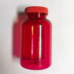 قوطی 250 میل قرصی آماد پلیمر با درب پیچی