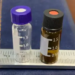 ویال 1.5 سی سی hplc قهوه ای و شفاف