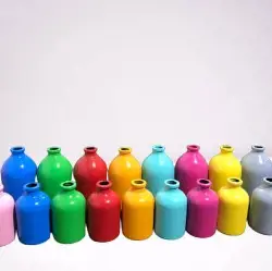 بطری ویال شیشه ای  100 میل گلدانی