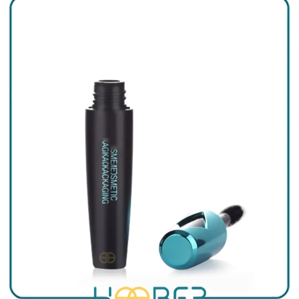 پوکه ریمل 12 میل مشکی و درب دور رنگ متالایز  کد Ah4022